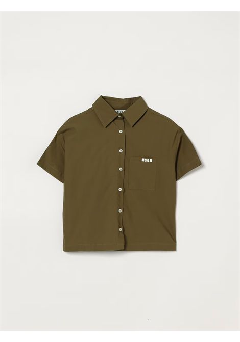 Camicia con logo MSGM KIDS | S6MSJGSI163094